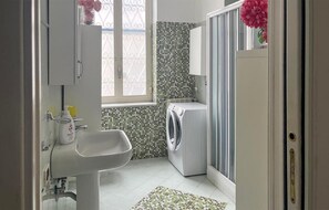 Combined shower/tub