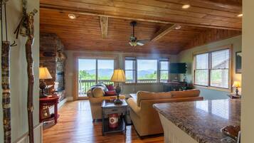 TV, fireplace, DVD player, foosball