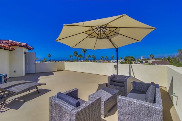 Roof top deck ocean view