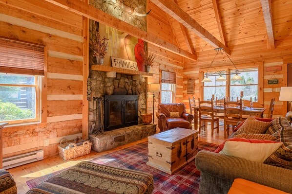 TV, fireplace, ping pong