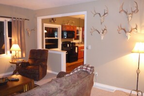 Télévision, lecteur de DVD, baby-foot, table de tennis de table