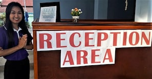 Mostrador para check-in y check-out