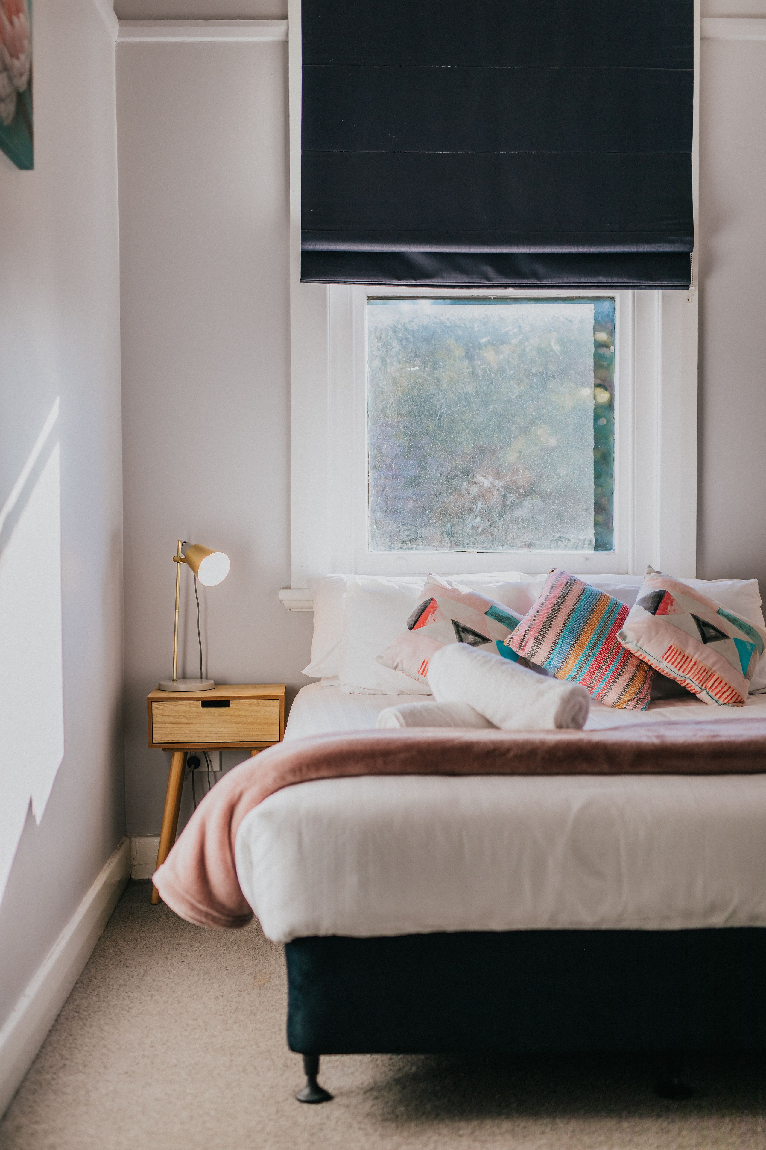 Classic Double Room, 1 Queen Bed, Shared Bathroom | Blackout curtains, free WiFi, bed sheets