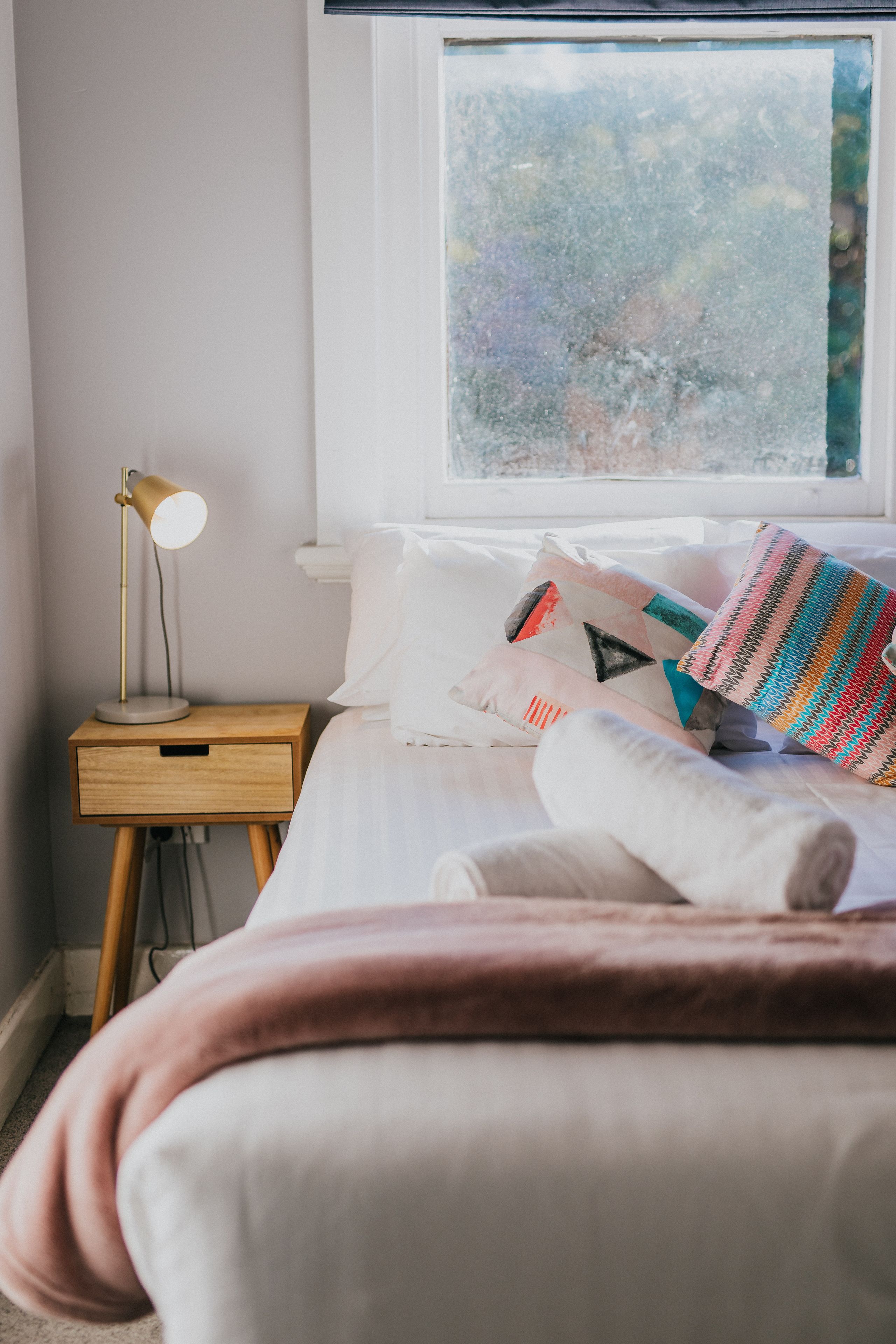 Classic Double Room, 1 Queen Bed, Shared Bathroom | Blackout drapes, free WiFi, bed sheets