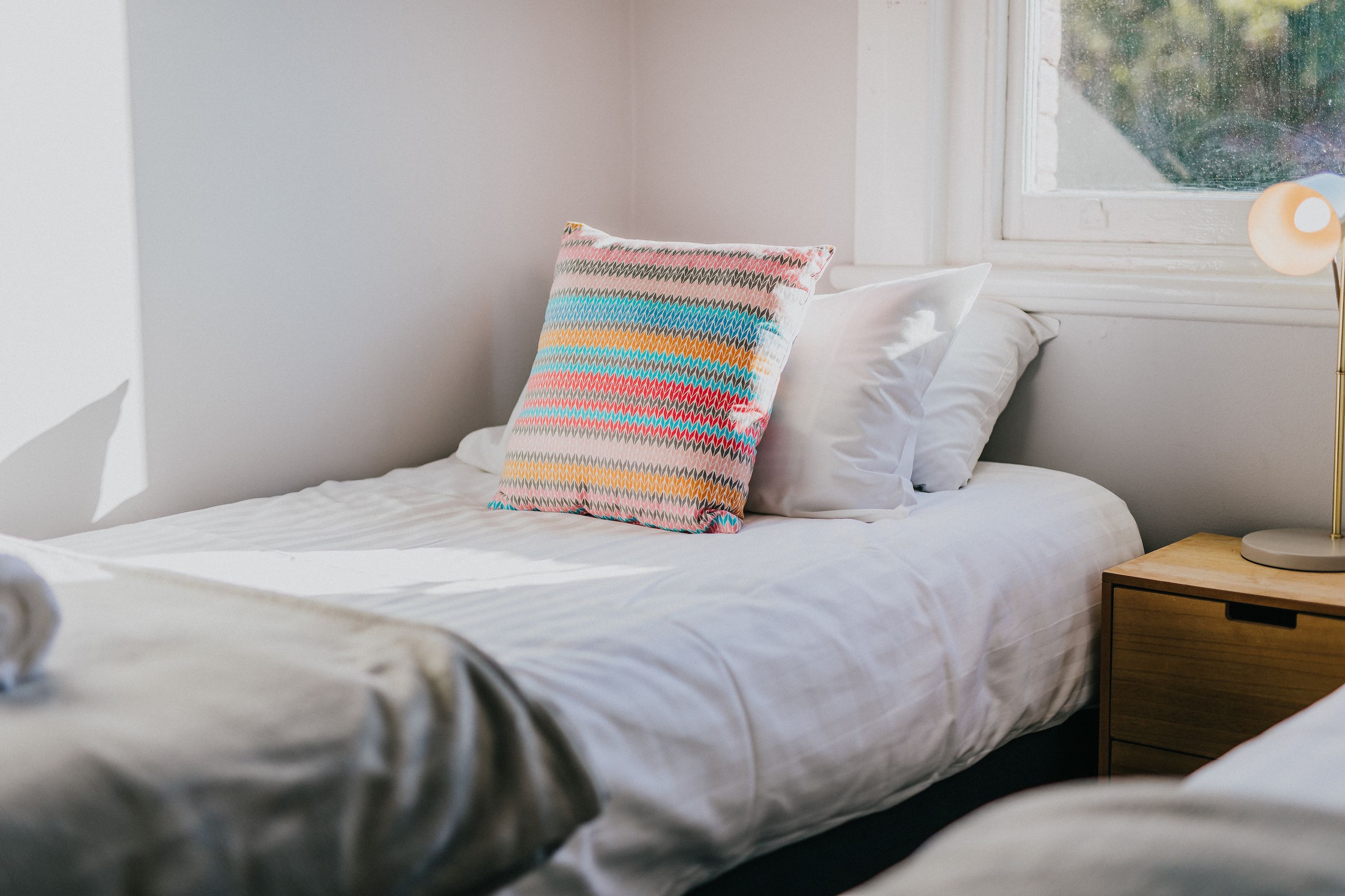 classic twin room, 2 single beds, shared bathroom | blackout curtains, free wifi, bed sheets