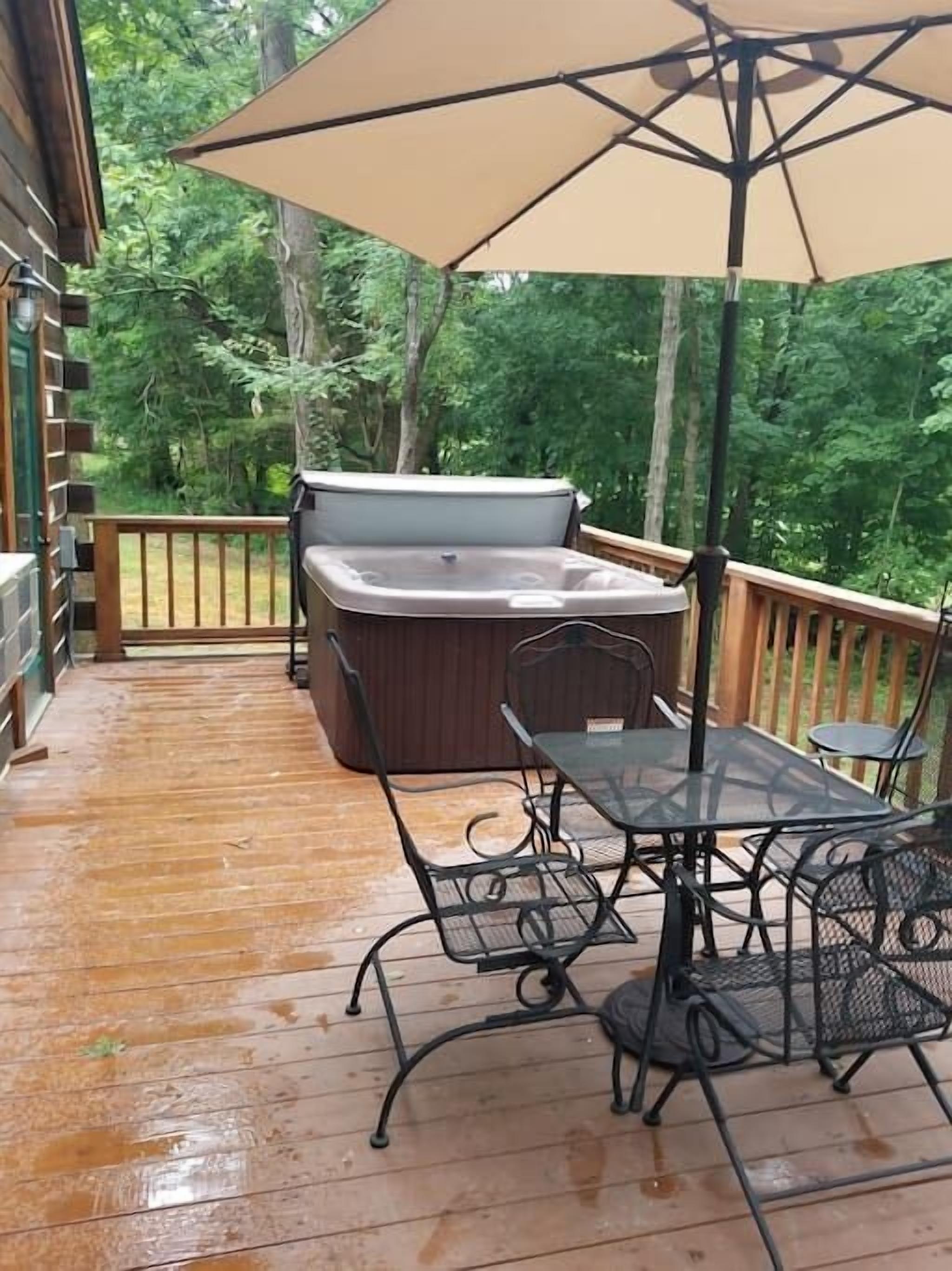 屋外ダイニングエリア