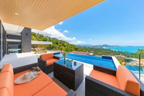 Panorama villa | Uitzicht vanaf balkon