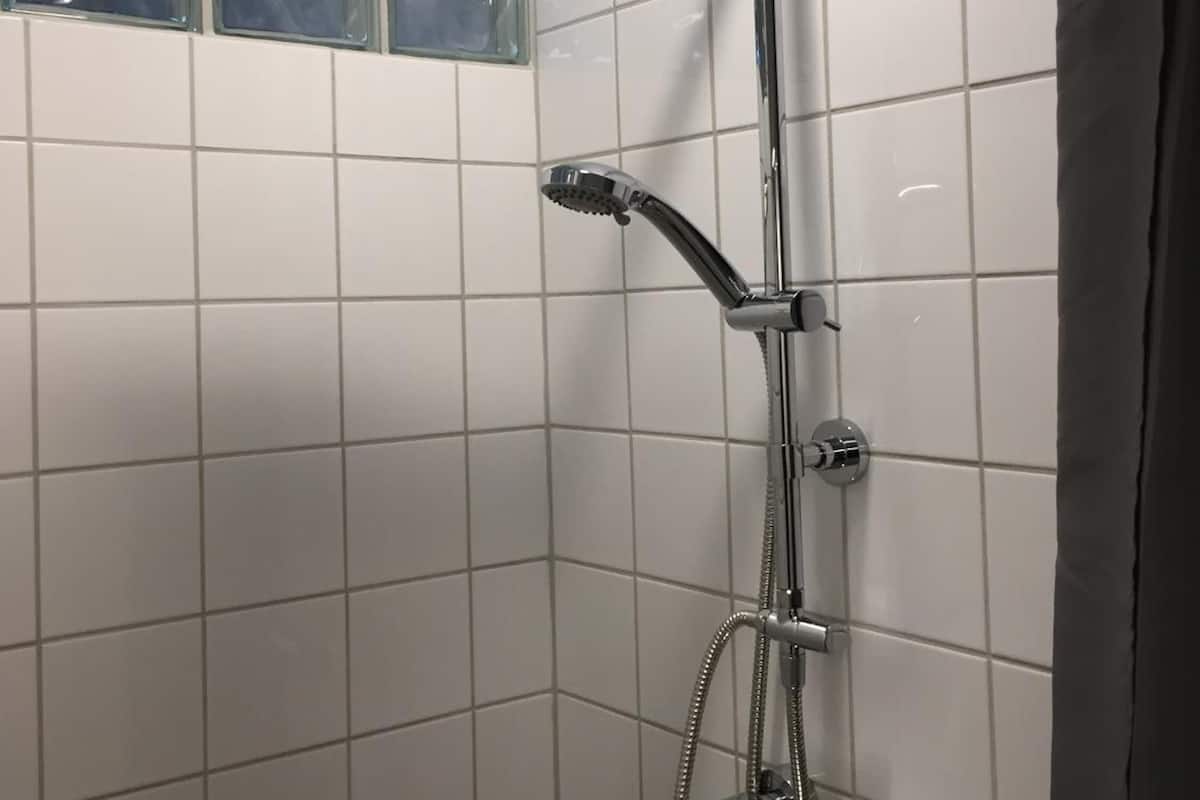 shower, free toiletries, towels