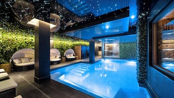Sauna, dampbad, 1 behandlingsrum, massagebehandlinger