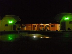 Front of property – evening/night