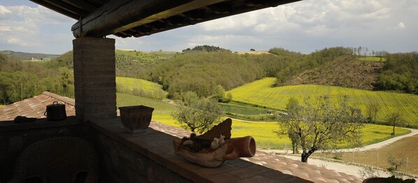 Uitzicht vanuit accommodatie