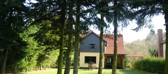 Ferienhaus Mirow-Lärz - Kamin Wald Ruhe