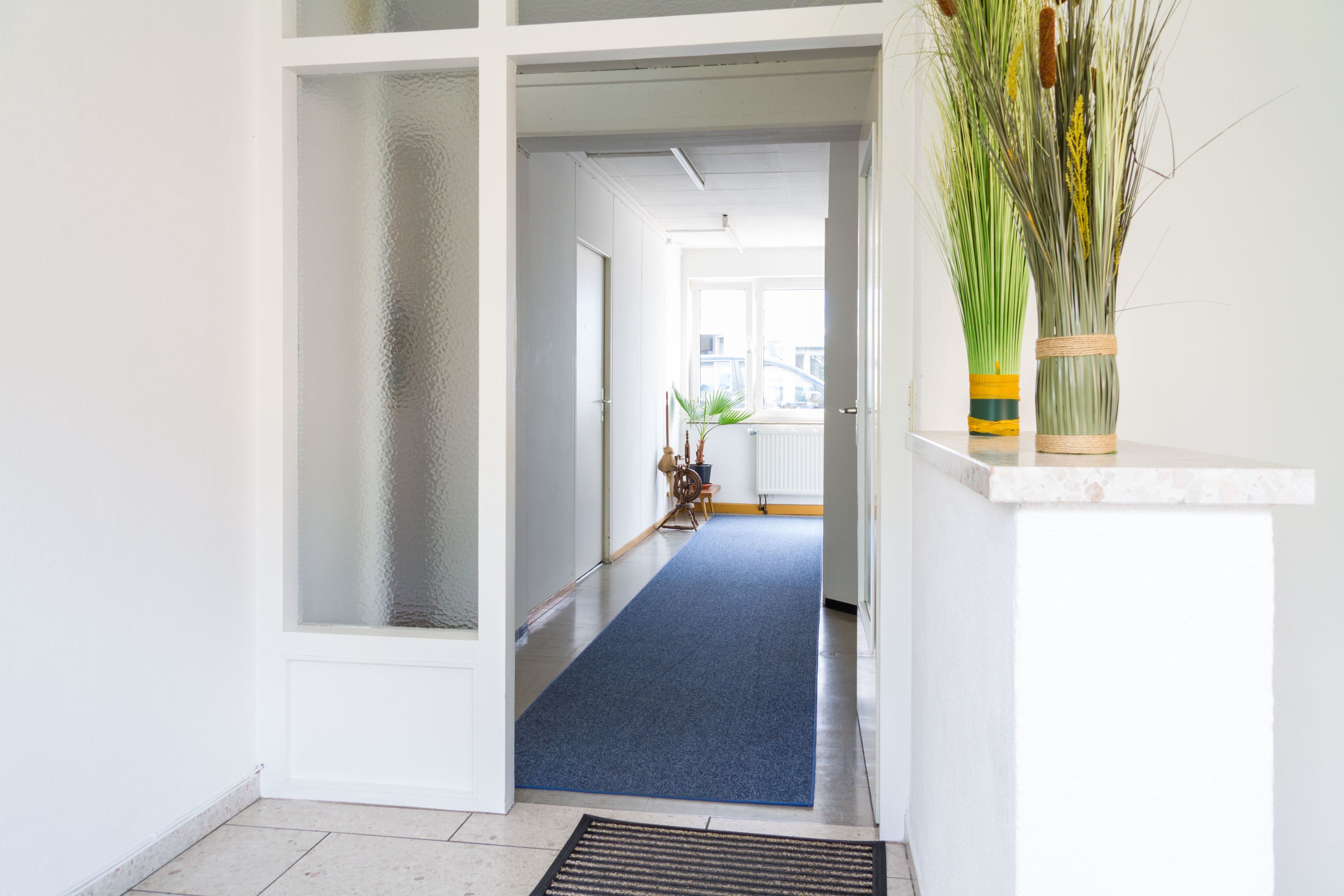 Interior entrance