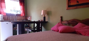 Down duvets, desk, laptop workspace, free WiFi