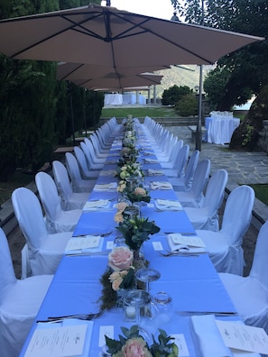 Área para banquetes al aire libre