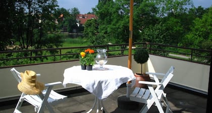 Zentral gelegene Penthousewohnung mit Blick auf Aller und Altstadt.