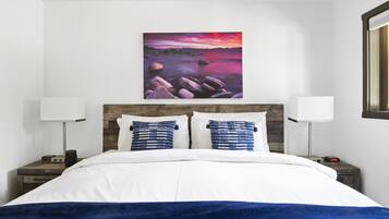 2 室のベッドルーム、アイロン / アイロン台、WiFi、ベッドシーツ