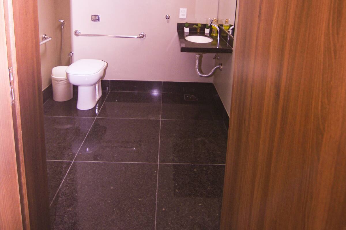 Bathroom | Shower, free toiletries, hair dryer