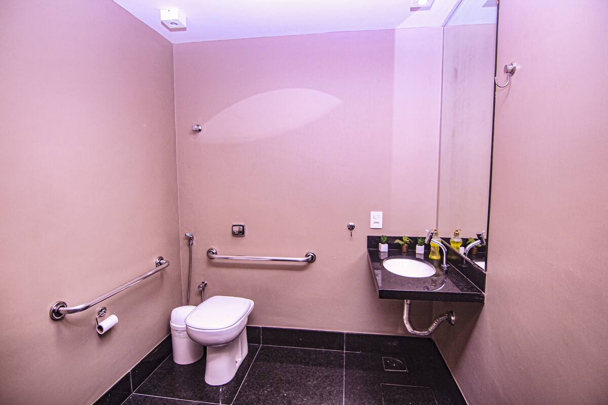 Bathroom | Shower, free toiletries, hair dryer