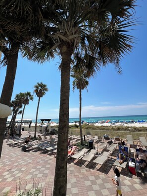 Terrace/patio - Enjoy amazing ocean views in this 3rd floor condo with same level parking. (Panama City Beach)
