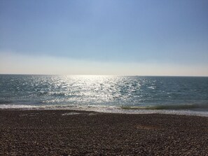 Vlak bij het strand