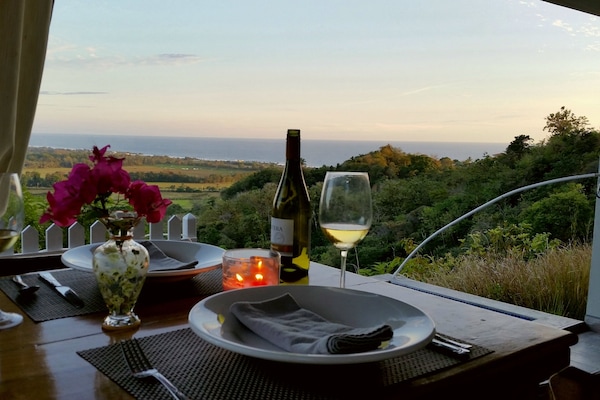 Enjoy a romantic dinner on your private terrace