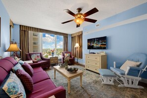 TV, DVD player - Ocean View 8th Floor at Bahama Sands. Clean, Quiet. | Bahama Sands - 810 (North Myrtle Beach)
