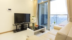 Departamento familiar, 1 cama Queen size, para no fumadores | Escritorio, cortinas blackout y insonorización