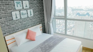 Departamento familiar, 1 cama Queen size, para no fumadores | Escritorio, cortinas blackout y insonorización