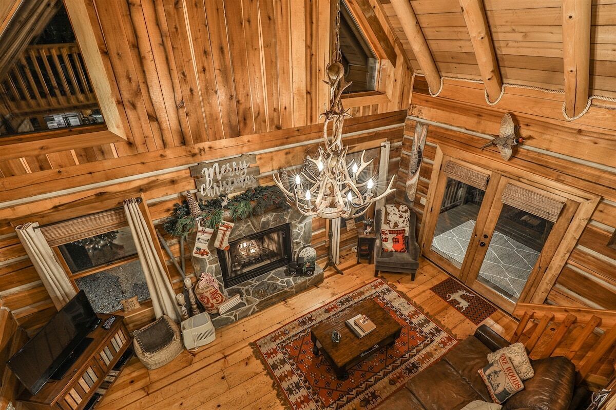 TV, fireplace, DVD player, books