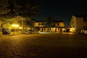Front of property – evening/night