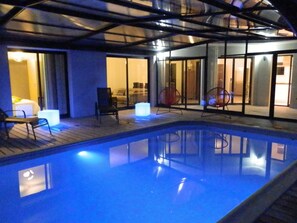 A heated pool - DOËLAN, Villa ***** 12 p, heated indoor pool, spa, sauna, billiards (Clohars-Carnoët)