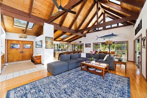 Smart TV, DVD player, foosball, table tennis