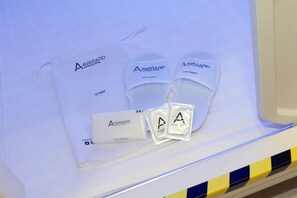 Pantoffels, handdoeken