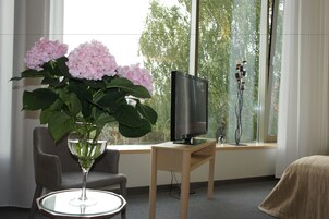 Escritorio, sistema de insonorización y cunas 