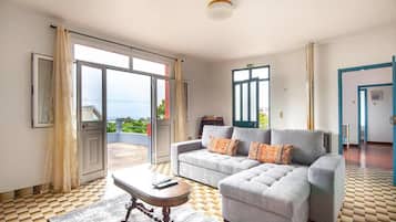 Televisión y chimenea