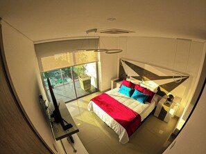 디럭스 아파트 | 1 개의 침실, 고급 침구, 각각 다른 스타일의 인테리어, 각각 다르게 가구 비치