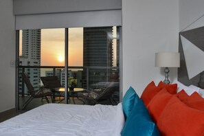 Apartamento luxo | 1 quarto, roupas de cama premium, individualmente decorados