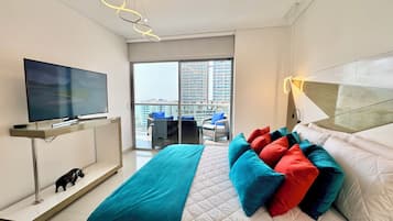 Apartamento Deluxe | 1 dormitorio, ropa de cama de alta calidad, decoración individual