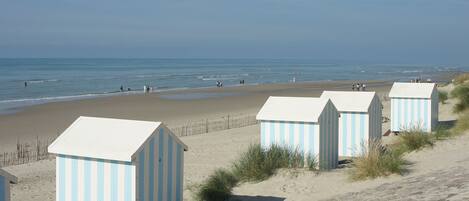 Vlak bij het strand