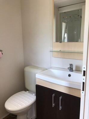 Shower, hair dryer