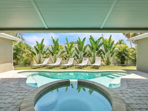 Una piscina riscaldata