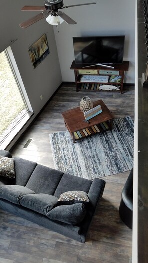 Téléviseur à écran plat, Hulu, lecteur de DVD