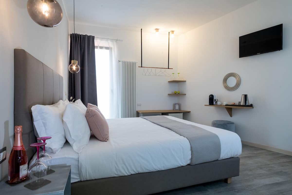 Camera Deluxe con letto matrimoniale o 2 letti singoli | Vista dalla camera