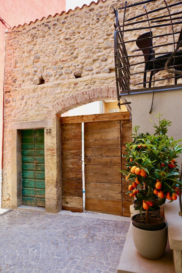 Blick von der Unterkunft