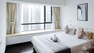 Lakens van Egyptisch katoen, luxe beddengoed