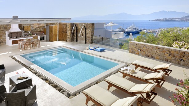 Outdoor pool, sun loungers - Elegant Mykonos (Mykonos)
