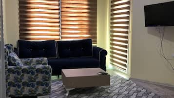 Basic-Apartment, Raucher | Wohnzimmer | LCD-Fernseher