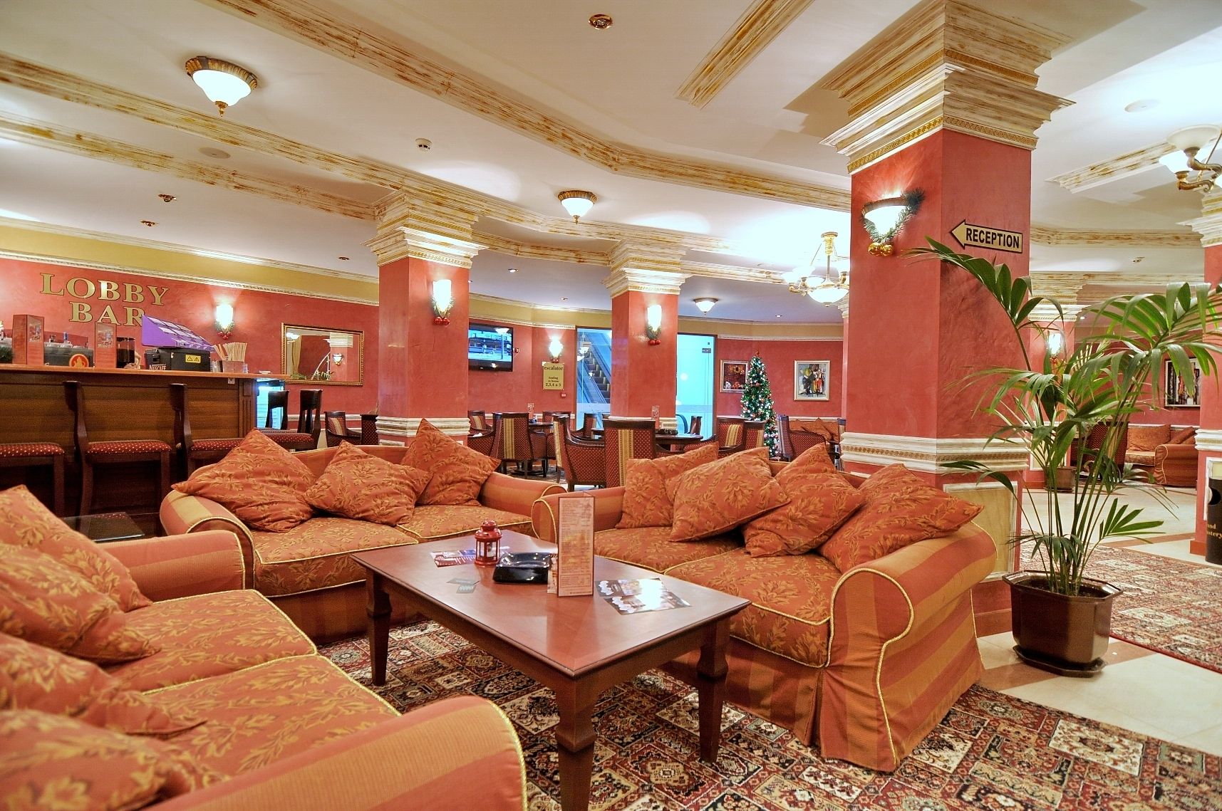 Sala de estar en el lobby