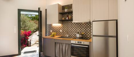 Departamento de lujo, 1 cama Queen size, para no fumadores | 1 habitación, decoración personalizada, muebles diferentes y escritorio